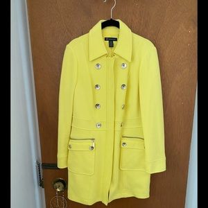 INC Coat Yellow NWOT